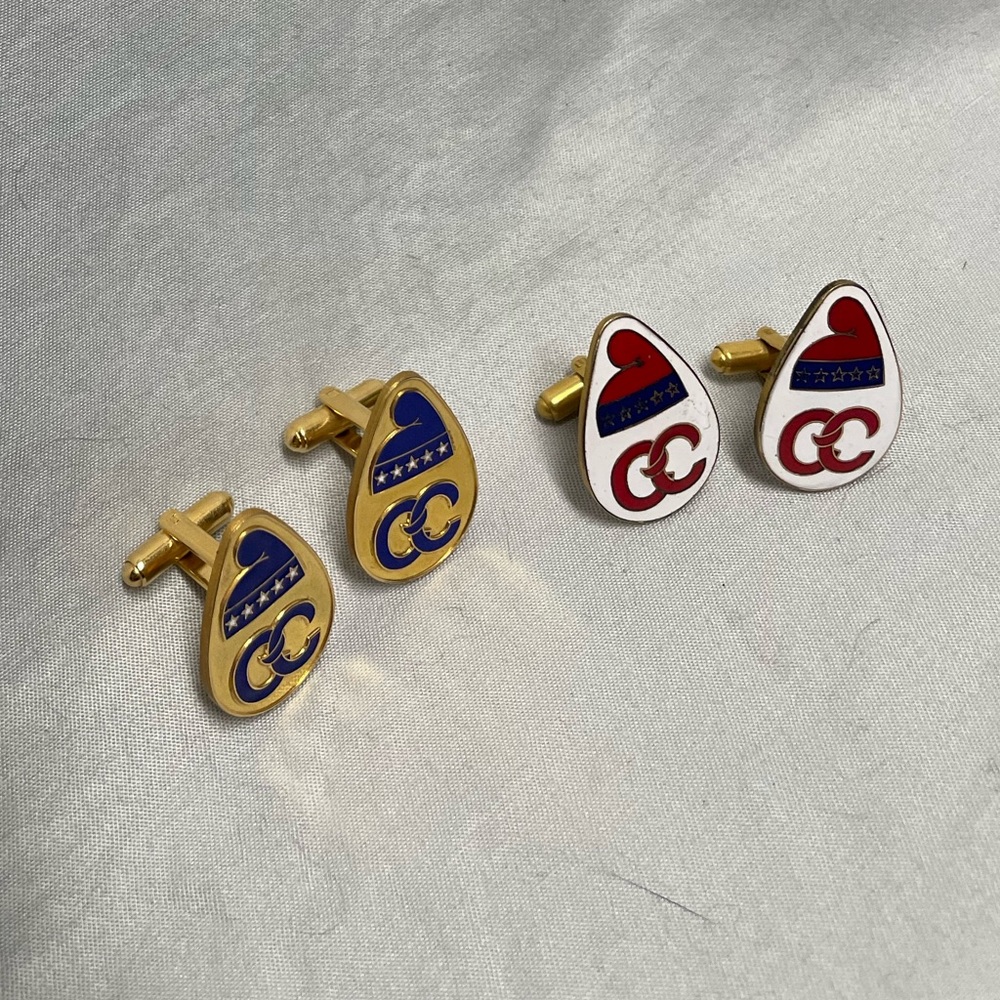 2 sets Columbia Club Cuff Links